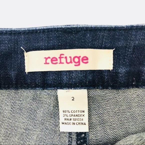 Distressed denim jean short shorts Refuge - 2 - Picture 6 of 7